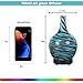 Essential Oil Diffuser 100ml Art Glass Vase Aromatherapy Fragrance Ultrasonic Cold Mist Humidifier 7 Color Lamp and Auto Shut-Off 4 time Setting for home Office Bedroom Baby Study Yoga (Art Vase-1)