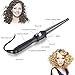 Curling Iron SUPRENT Curling Wand, Short and buckled curly hair, ceramic roll bar, rotation and tapered curling iron, 0.5-1 inch professional salon hair curler, self-closing general voltage