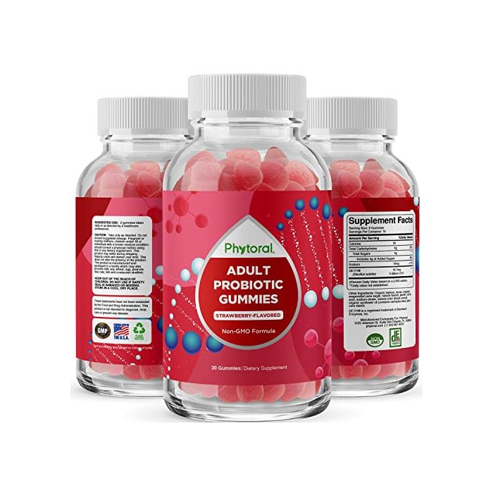 Healthy Gut Probiotic Gummies for Adults Organic Probiotics for Gut