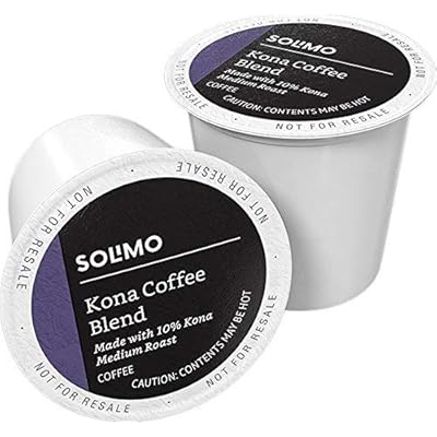 Buy Amazon Brand 100 Ct Solimo Medium Roast Coffee Pods Kona Blend Compatible With Keurig 2 0 K Cup Brewers Online In Canada B079vc7nlp