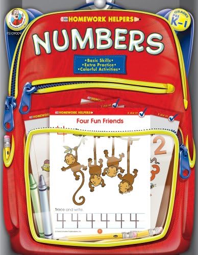Numbers Homework Helper, Grades PreK to 1 Paperback – September 11, 2001