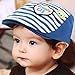 AStorePlus® Baby Boys Route Stripes Elastic Cotton Newsboy Ivy Cap Children Hat, Dark Blue