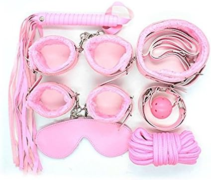 NhmprettyAB 7/pc Cosplay Emo Gothic Costume Set (Pink)