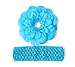 Ema Jane - Peony Flower Hair Clips with Crochet Headbands (12 + 12, 24 Set)