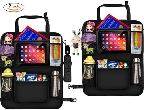 Car Seat Organizer Protector Storage - Kick Mats,Car Seat Back Protector, Car Backseat Organizers for Kids , Backseat Car Organizer With Tablet Holder for Android &amp; iOS Tablets up to 10.1"By VOSUKA
