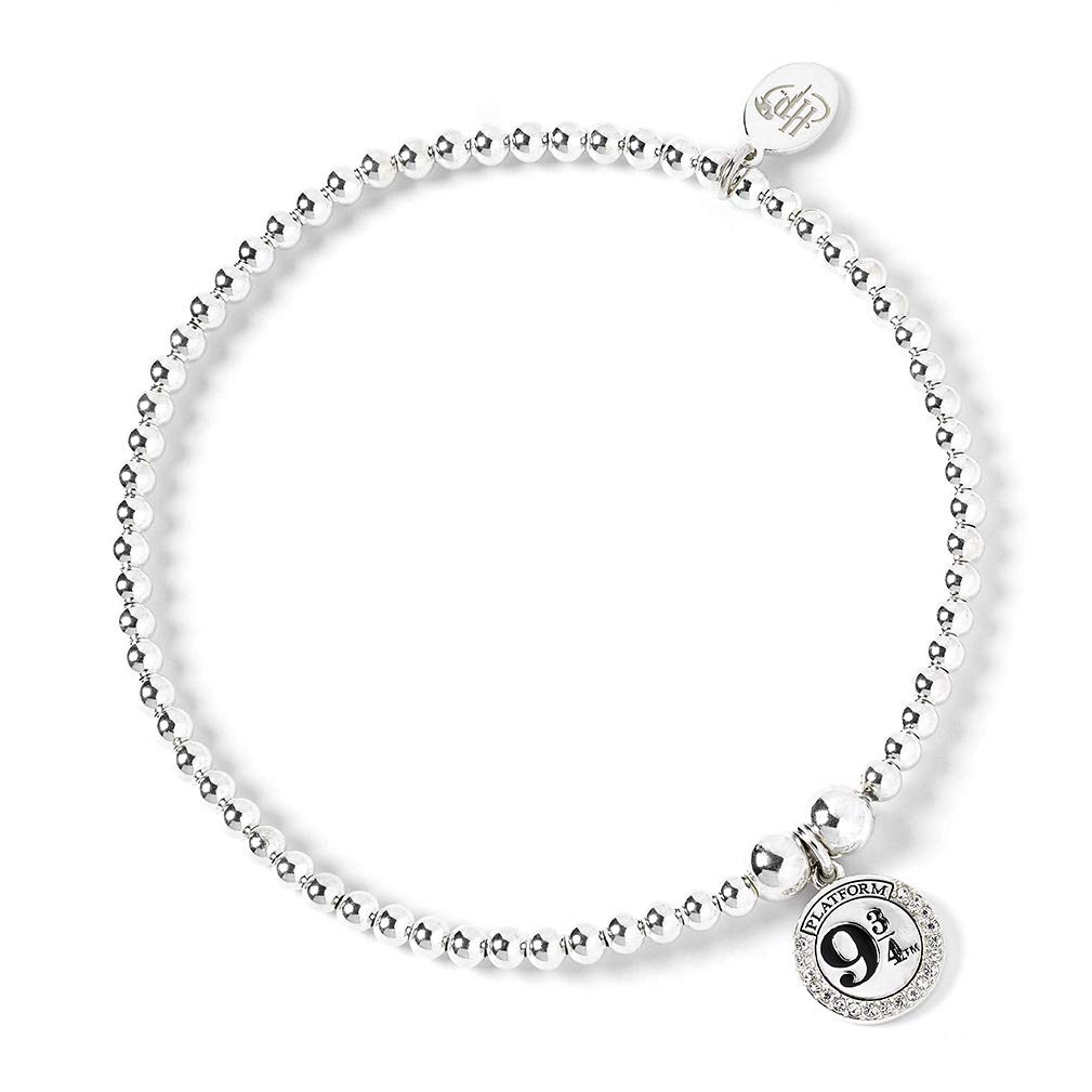 Harry Potter Ball Bead Bracelet with Platform 9 3/4 Charm Embellished with Swarovski® Crystals by The Carat Shop