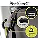CARSYS Car Back Seat Headrest Hanger Holder Hooks for Bag Purse Pocketbooks Handbags Schoolbags Bottles Grocery Cloth Drop Stop Vehicle Space Organizer (Black - Set of 2)