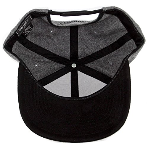 Primitive Skate Classic P Wool Snapback Hat (Black) Men's Skate Cap