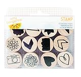 American Crafts Amy Tangerine Rise and Shine Icon Stamps