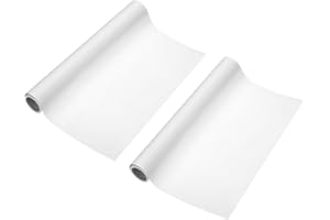 PATIKIL 16 Feet x 14 Inch Art Easel Paper Roll，2Pcs Wrapping Paper Art Craft Paper Kraft Paper for Painting, Crafts and Gift Wrapping, White