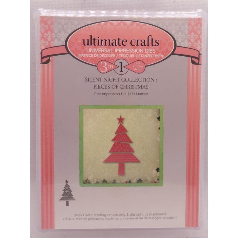Ultimate Crafts "Pieces Of Christmas" Die and Header Card