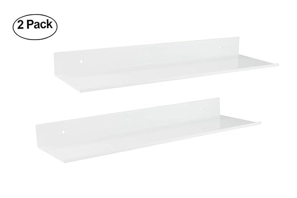 Z metnal Floating Bathroom Shelves, 2-Pack Wall Mounted