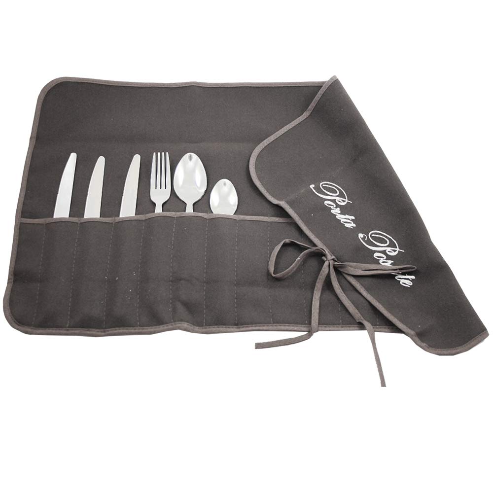 Magie di Casa Grey Fabric Cutlery Holder Unique