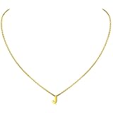 MOMOL Tiny Initial Necklace, 18K Gold Plated