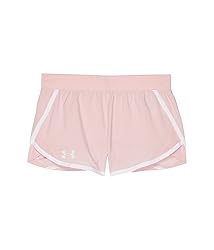 Under Armour girls Fly By Shorts , (647) Prime Pink