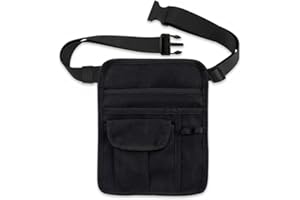 BOCZIF Waitress Apron Server Aprons Server Pouch Restaurant Waist Money Apron Bag with Pockets Tablet Holder and Adjustable Belt Buckle for Women Men