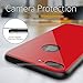 NOHON Protective iPhone 7 plus Case with Plastic Back Cover and Reinforced Bumper Slim Fit Ultra-Thin Case for iPhone 7 Plus - Red
