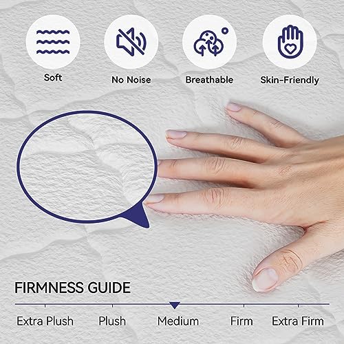 dosleeps Single Mattress 3FT 9-Zone Pocket Sprung Mattress with Memory Foam and Tencel Fabric - Orthopaedic Mattress - Thickness:9.4 Inch,White …