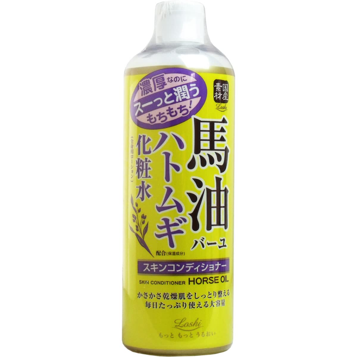 Rossi Moist Aid Skin Conditioner Horse Oil & Coix Seed 500ml (Lotion Lotion Highly Moisturizing)