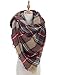 Women Plaid Blanket Scarf Warm Winter Tartan Wrap Shawl Gorgeous, Stylish