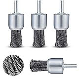 4Pcs 1 Inch Knotted End Wire Brush Wire Cup Brush