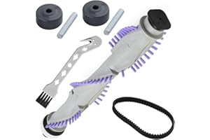 for Shark Navigator Upright Vacuum Front Wheel Replacement Kit with for Brush Roll, Geared Belt & Cleaning Brush for NV350/NV