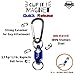 The MountainRiver Co Quick Release Magnetic Keychain | Detachable Key Chain Holder with Strong 7.7 LB Magnet | Pull Apart Key Chain (Blue)