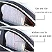 ZATOOTO Car Side Window Sun Shade - 2 Pcs Grey Magnetic Privacy Sunshades - Curtain Keeps Cooler Screen for Baby Sleeping