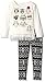 Kidtopia Girls' 2pc Set-Raglan Sleeve Mesh Owl with Printed Legging