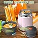 Updated 2019 Version Insulated Food Storage Container Thermos Food Jar Stainless Steel Vacuum Soup Lunch Flask Wide Mouth for Kids Baby with Spoon Leak Proof Hot Cold Food for School Picnic Outdoors