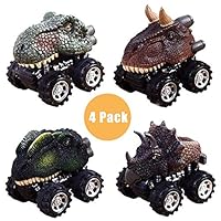 GZCY Dinosour Mini Toy Cars for Boys Toddlers, Dinosour Pull Back Cars for Kids 2-8 Year Old Boys Toys Birthday Present