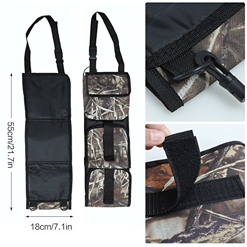 Hunting Gun Sling, Lumsing Car Seat Back Gun Sling Organizer for Rifle Hunting, Camouflage (Camouflage)