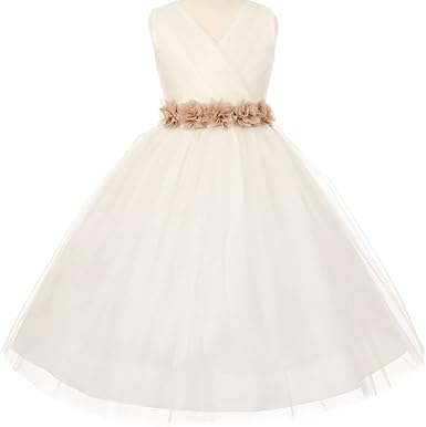 girls ivory tulle dress