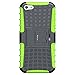 iPhone 5 Case,Armor Heavy Duty Rugged Dual Layer Hybrid Shockproof Case Protective Cover for Apple iPhone 5 5S SE with Built-in Kickstand (Green)