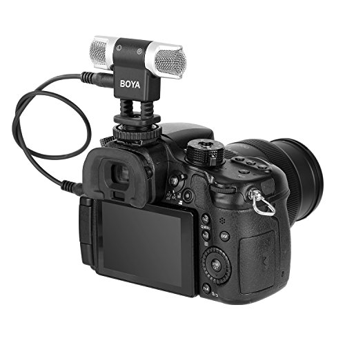 BOYA BY-MM3 Mini Condenser Stereo Shotgun Microphone with Left and Right Channel for iPhone 8 8 plus 7 7 plus iPad Air Laptop Windows DSLR Camera Camcorders Podcast Micro Film - Thumbnail 4