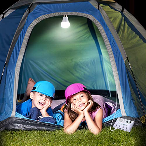 SUAOKI Solar Panel System Lights Kit, Upgraded Portable Home Solar Lights Outdoor Solar Powered Charger with Switch Controller, 2 LED Bulbs, 3 USB Ports for Indoor Outdoor Camping Garage Emergency - Thumbnail 7