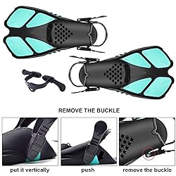 Felnats Swim Fins Open Heel, Adjustable and Light