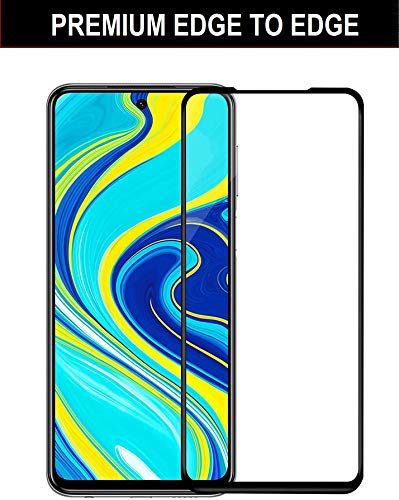 CELLBUZZ® Full Edge To Edge For Xiaomi Note 9 Pro/Note 9 Pro Max Tempered Glass Full Glue Screen Protector With Full Ins
