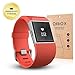 QIBOX Premium HD Clear Tempered Glass Screen Protector for for Fitbit Surge Fitness Superwatch 9H Hardness Multi-layer Explosion-proof and Anti-Bubble Screen Guard