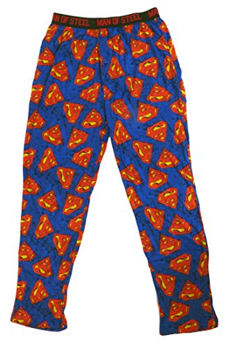 DC Comics Men's Cotton Superman Logo Lounge Pants S