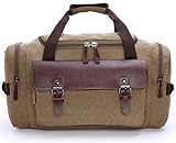 Duffle Bag Canvas Weekend Bag Large Capacity Durable Travel Tote Luggage Bag for trip,gym,business