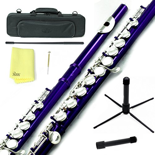 image for Sky Music Sky C Flute with Lightweight Case, Cleaning Rod, Cloth, Join