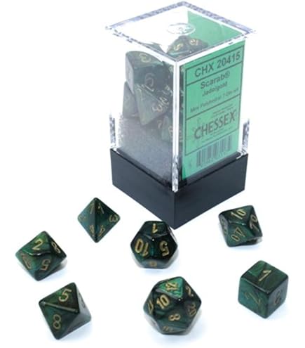 Amazon.com: Chessex CHX25415 Dice-Opaque Dusty Green/Copper Set