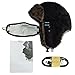 YoCoo Washable Bluetooth Russian Style Winter Ear Flap Hat w/ Built in Wireless Stereo Speaker Earphone Headphone Winter Trooper Trapper Hat Cap Ushanka Russian Hat w/ removable face mask