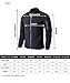LTIFONE Mens Casual Jacket Zip Up Lightweight Bomber Flight Sportswear Jacket Windbreaker Softshell with Ribbing Edge(Black,L)