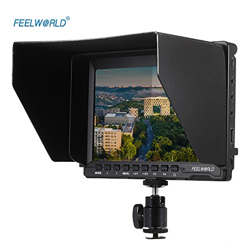 Feelworld FW74K Ultra HD 7 Inch 1280x800 IPS Screen Camera Monitor, Support 4K UHD with Power Adapter for Panasonic GH4 Sony A7S FS7 DSLR Camera with HDMI Outputs