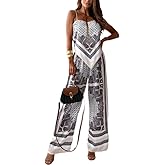 ksotutm Womens Paisley Print 2 Piece Outfits Sleeveless Cami Top Going Out Wide Leg Pants Boho Summer Beach Vacation Set