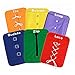 Kennedy Toddler Learn to Dress Boards Early Learning Basic Life Skills Toy- Zip, Snap, Button, Buckle, Lace & Tie 6 pcs/Set
