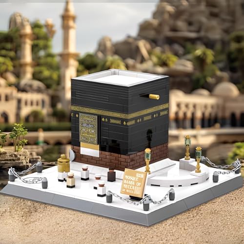 Kaaba Mosque of Mecca Building Blocks Set, 446-Piece Islamic Architecture Model Kit, STEM Educational Toy for Children & Adults, Eid Ramadan Gift, Makkah Islamic Home Decor toy for Kids