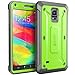 Samsung Galaxy Note 4 Case, SUPCASE [Heavy Duty] Belt Clip Holster Case for Galaxy Note 4 [Unicorn Beetle PRO Series] Full-body Rugged Hybrid Protective Cover with Built-in Screen Protector (Green/Gray), Dual Layer Design + Impact Resistant Bumper